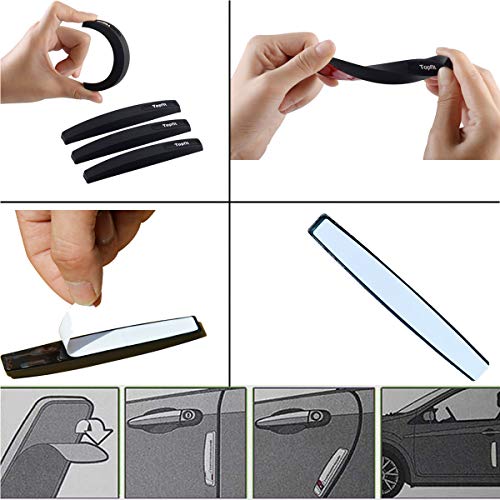 topfit Universal Car Door Side Guard Protector de borde de puerta Trim de silicona Pegatina de protección antiarañazos Auto Anti Collision Anti-Rub Accessories