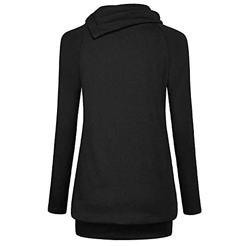 Tops de Lactancia para Mujeres STRIR Camisetas de Mujer Embarazada de Lactancia Camisetas de Lactancia Imprimir Camiseta de Manga Larga Camisetas cómodas para Mujeres (XL, Negro)