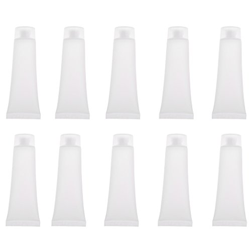 Toygogo 10pcs 30ml Botellas De Tubos Vacíos Portátiles Multifuncionales Cosmética Crema De Manos Loción Contenedores Recargables Maquillaje