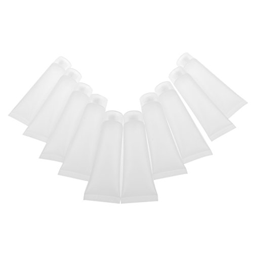 Toygogo 10pcs 30ml Botellas De Tubos Vacíos Portátiles Multifuncionales Cosmética Crema De Manos Loción Contenedores Recargables Maquillaje