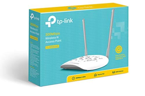 TP-Link TL-WA801ND V5.0 - Punto de acceso inalámbrico/Extensor de red WiFi (N a 300mbps, 2 antenas, WPS, PoE pasivo), desmontable