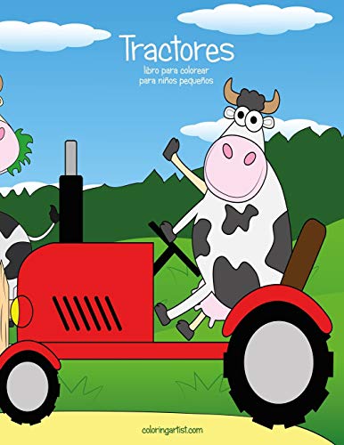 Tractores libro para colorear para niños pequeños