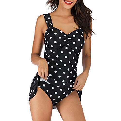 Traje de baño para Mujer Ropa de Playa Estampado Degradado 2 Piezas Bikini Traje de baño Traje de baño Mujer Retro Polka Punto Cintura Alta Traje de baño Bikini