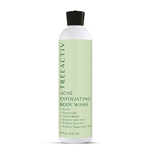 Treeactiv El acné Exfoliante Corporal Tratamiento natural de lavado para la espalda, pecho, hombros y las nalgas del acné Eliminación8 onzas líquidas