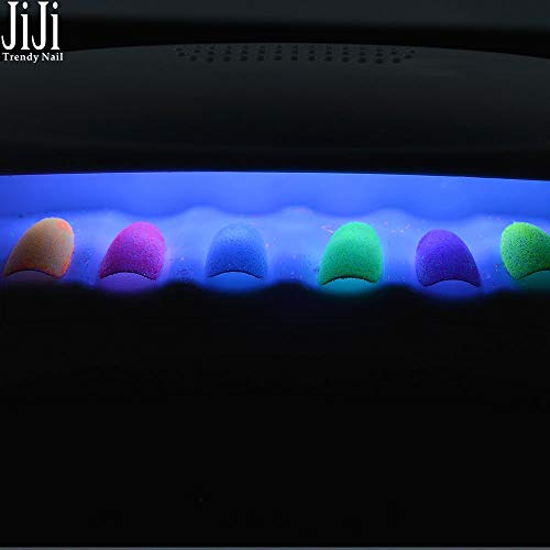 Trendy Nail 1g 6 unids/set Nueva Llegada Nail Art Glitters Decoración Fluorescencia Shinning Nails Glitter Powder Dust JIYG01-06