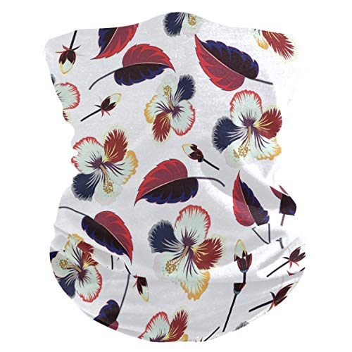 Trista Bauer Espectaculares flores y hojas Pañuelo para la cara Pañuelo sin costuras Polvo Viento Sol Cuello polaina para mujeres Hombres
