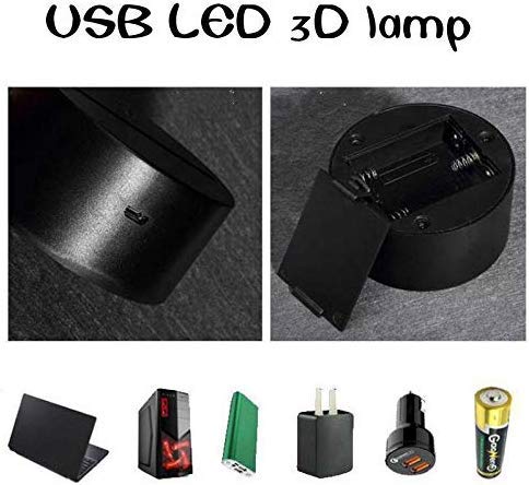 Truck 3D Nightlight Regalos visuales coloridos Led 3D Night Light Led USB Habitación de niños Light Baloncesto Lámparas Lámpara para niños