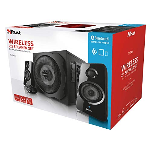 Trust Tytan 2.1, Altavoces, 1, Negro