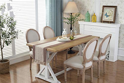 TUANZI Squisito Runner da tavolo Camino de Mesa Yute Natural for la decoración de la Boda decoración de la Tabla de Eventos Festival per Feste, ristoranti e attività all'aperto