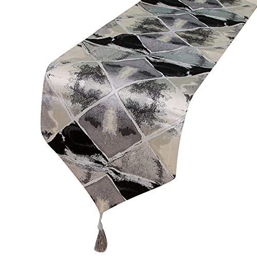 TUANZI Squisito Runner da tavolo Tabla Corredor Mediterráneo Rectangular Mantel de Tinta de representación geométrica Mantel for Hotel Home Decor Mesa per Feste, ristoranti e attività all'aperto