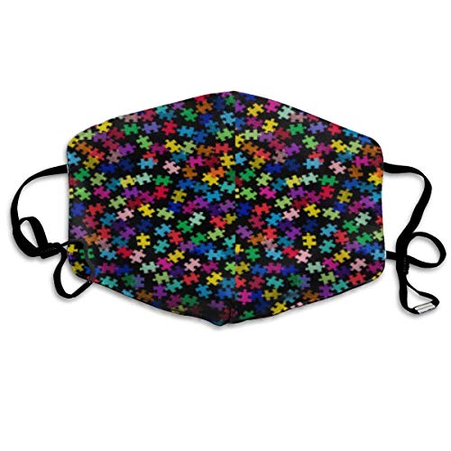 Tubo de cobertura total unisex, cubierta facial, bandanas, protección UV, polaina para el cuello, diadema, conciencia del autismo, pieza de rompecabezas colorida