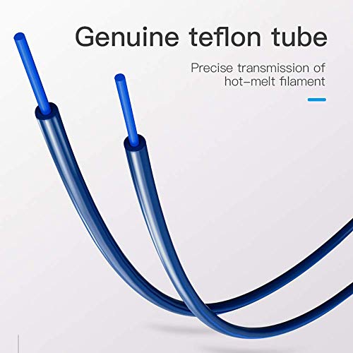 Tubo de PTFE, auténtico tubo de teflón PTFE Capricornio (1 metro en total) con 1 conector neumático pc4-M6 y 1 conector pc4-M10 para impresora 3D filamento de 1,75 mm