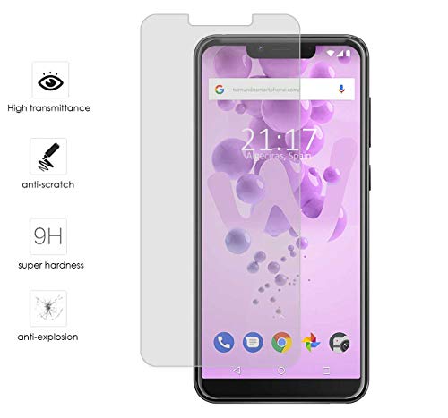 Tumundosmartphone Protector Cristal Templado para WIKO VIEW2 GO Vidrio