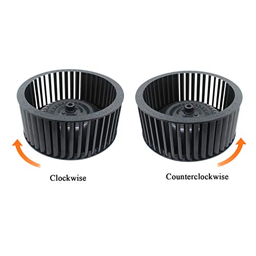 Turbina campana extractora recambio rodete ventilador campana para motor campana altura 70 80 90 105mm profundidad 30 45mm (Height 105mm - depth 45mm - sentido horario)