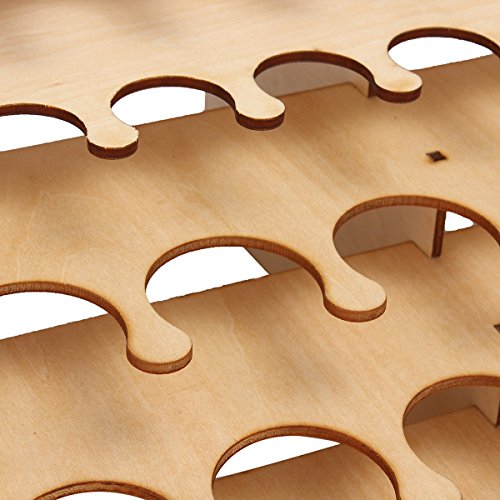 Tutoy 60 ollas de Madera acrílico Color Pinturas Botella Pintura Estante Almacenamiento Rack Titular Escritorio Organizador