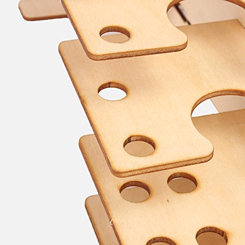 Tutoy 60 ollas de Madera acrílico Color Pinturas Botella Pintura Estante Almacenamiento Rack Titular Escritorio Organizador