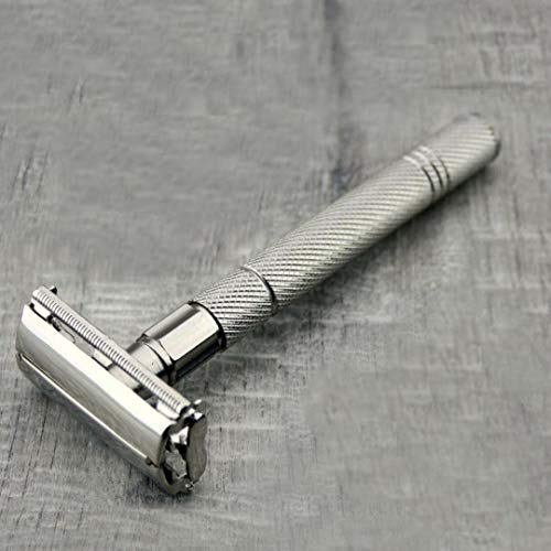Twist Open Butterfly Safety Razor Classic Afeitar Peluquería Vintage (no incluye cuchillas)