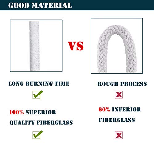 TwoCC❤ Queroseno + Mecha, Juego de 4 Antorchas de Vino con 4 Mechas de Antorcha de Larga Duración, Marco de Mecha de Latón