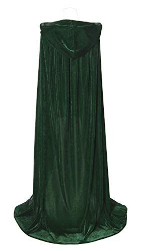 Txian Longitud Completa con Capucha Capa de Terciopelo Halloween Navidad Fancy Cape Trajes 59 "