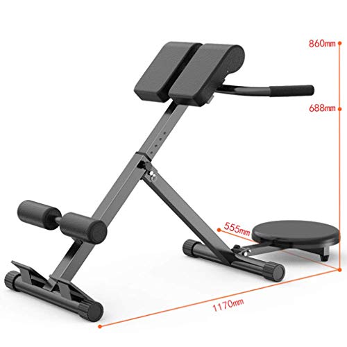 TY-Sit-up board MMM@ Silla Romana Silla de Ejercicios Máquina Multifuncional Máquina retorcida Cabra Cintura Equipos de Gimnasia para el hogar Diseño de Plegado Ajustable de Alto y bajo Conveniente