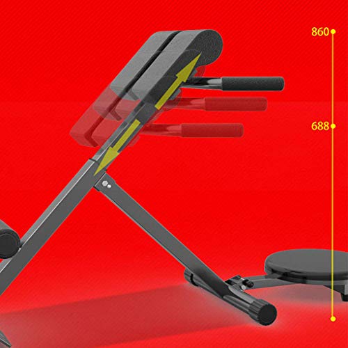 TY-Sit-up board MMM@ Silla Romana Silla de Ejercicios Máquina Multifuncional Máquina retorcida Cabra Cintura Equipos de Gimnasia para el hogar Diseño de Plegado Ajustable de Alto y bajo Conveniente
