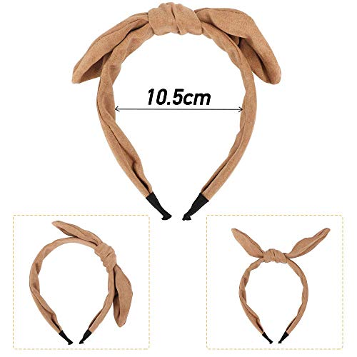 TYWZJ 8PCS Bowknot Diademas Alice Diadema Boho Diadema con Lazo para Mujeres y niñas