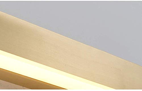 TZZ Vanidad Moderna del LED Luz de Cobre nórdica Vestir Maquillaje Tabla lámpara de luz Diurna de hidromasaje Espejo iluminación del Espejo luz Delantera (tamaño : 52cm)
