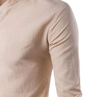 U/A - Blusa de manga larga para hombre Rosa rosa L