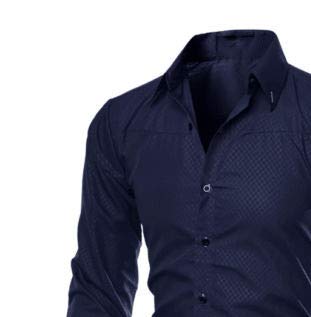 U/A Camisa formal para hombre, de manga larga, de manga larga, ajustada, para trabajo de negocios Azul azul L