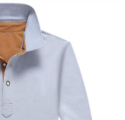 U/A Camiseta de manga larga de algodón para hombre, color liso Gris gris 3XL