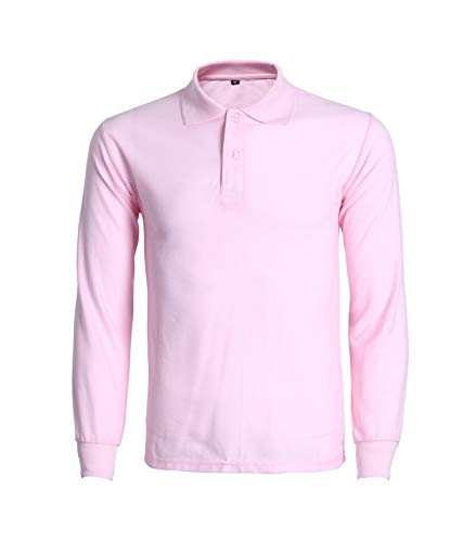 U/A - Camiseta de manga larga para hombre, algodón saludable, color sólido, para comercio exterior Blanco blanco 4XL