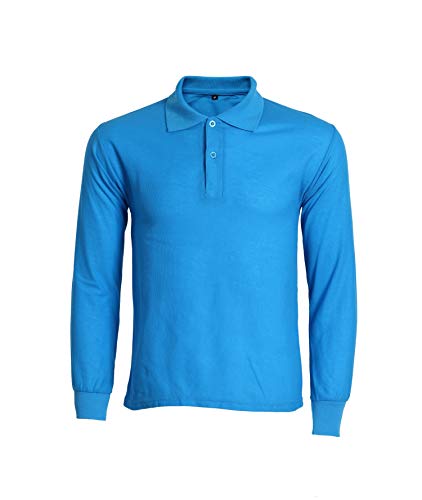 U/A - Camiseta de manga larga para hombre, algodón saludable, color sólido, para comercio exterior Blanco blanco 4XL