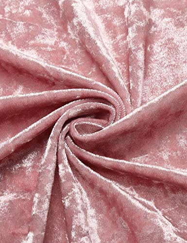 U/A Home camisón de encaje de color puro con costuras en contraste Rosa rosa XL