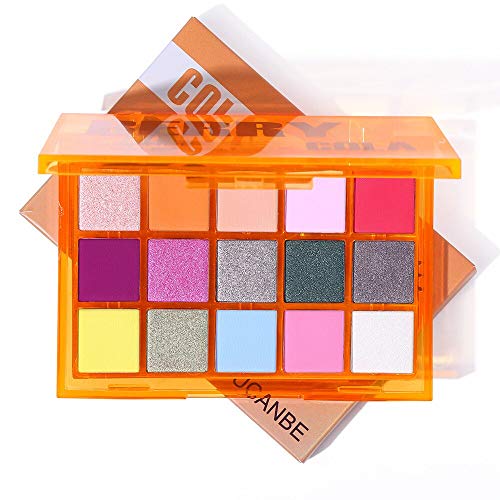 UCANBE 15 Maquillaje de color Combinaciones de sombras de ojos Paleta de sombras de ojos mate y brillante 1# Berry Cola