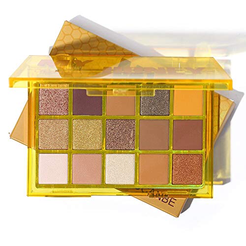 UCANBE 15 Maquillaje de color Combinaciones de sombras de ojos Paleta de sombras de ojos mate y brillante 4# My Honey