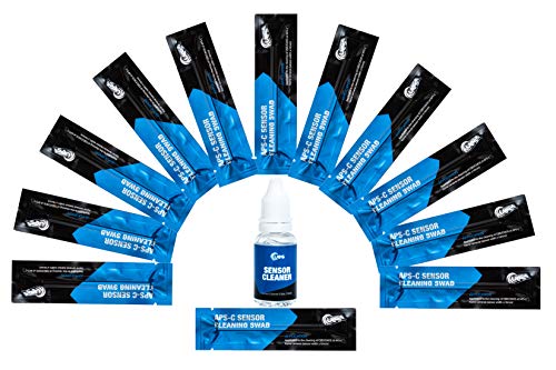UES DDR-16 Equipo Limpieza Sensor de APS-C para SLR DSLR Cámara Digital CCD CMOS Sensores: 12 Hisopos de Sensores + 15ml Limpiador Líquido