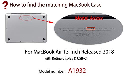 UESWILL Estuche de cubierta dura liso mate para MacBook Air 13 "con pantalla Retina USB-C, modelo A1932 + paño de limpieza de microfibra, cuarzo rosa