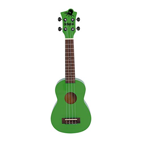 Ukelele soprano de pulpo en verde