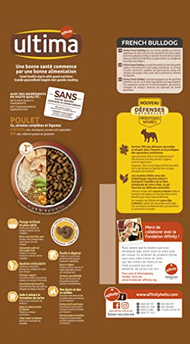 ultima Pienso para Perros French Bulldog - Pack de 4 x 1.5 kg, Total: 6 kg