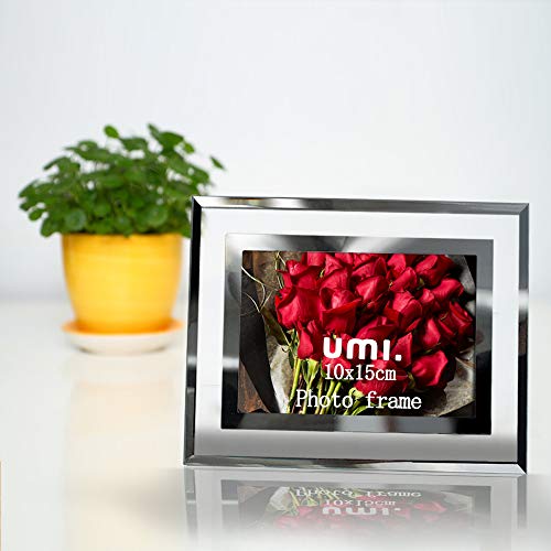 UMI. Essentials Marco de Fotos de Cristal 10 x 15 cm, Set de 2