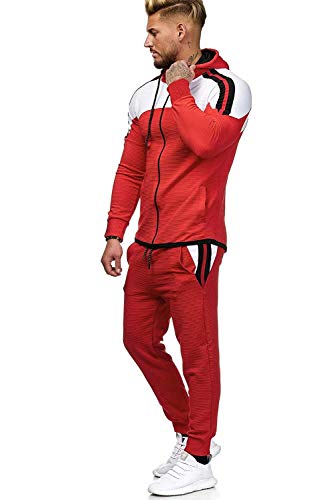 UMore Conjunto de Chándal de fútbol Deportivo con Capucha para Hombre Invierno, Cremallera Completa, Casual, para Correr,Gimnasio, chándal Sudadera con Capucha