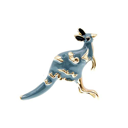 U/N Lindo Broche de Canguro Nuevo Animal Pin Moda joyería cartón Pin Insignias Regalo