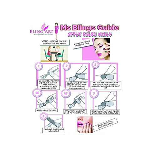 Uñas postizas completas, de Jovono, para mujeres y niñas, 24 unidades