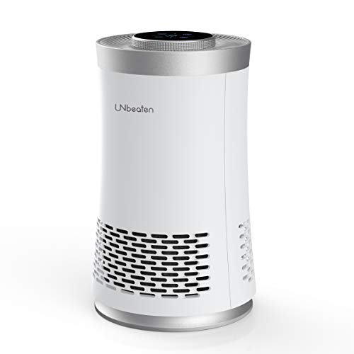 UNbeaten Purificador de Aire de Escritorio para el hogar, sin ozono, Elimina el 99.97% de Polvo, CADR 120m³/h, purificadores de Aire con Verdadero HEPA para alergias, Fumadores