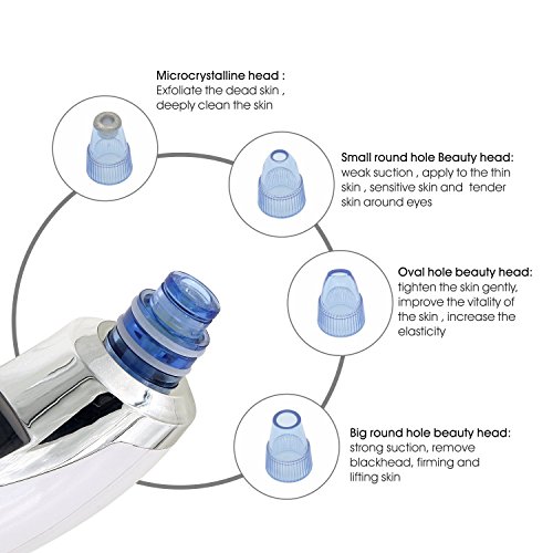 Uni-Right 4 en 1 cepillo de limpieza facial eléctrico para el cuidado de la piel del cuerpo multifunción SPA masajeador exfoliador para acné, puntos negros y piel muerta...