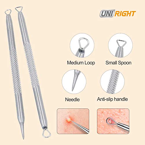 Uni-Right 4 en 1 cepillo de limpieza facial eléctrico para el cuidado de la piel del cuerpo multifunción SPA masajeador exfoliador para acné, puntos negros y piel muerta...