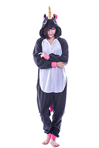 Unicornio Pijama Cosplay Adultos Disfraz Animal Ropa de Dormir Franela Novedad Víspera de Todos los Santos Navidad Ropa