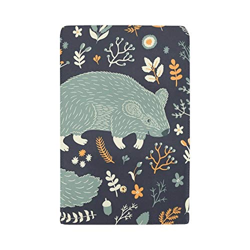 Unique Custom Cute Marmot Floral Women Trifold Wallet Long Purse Credit Card Holder Case Bolso
