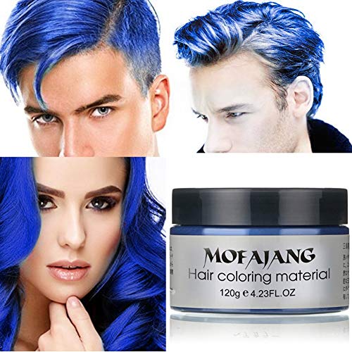 Unisex Multi-Color Tinte Temporal para el cabello Crema Modelado Moda DIY Color de pelo Cera Barro Crema para el cabello Tinte 6 colores