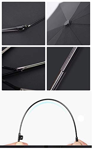 UNUStyle Paraguas Plegable Auto Creativo Único Selección De Mariposa Patrón De Miel Mango Esmerilado A Prueba De Viento Anti-UV Lluvia Reverse Parasol Viajes Moda Ergonómico Compacto Portátil Regalo